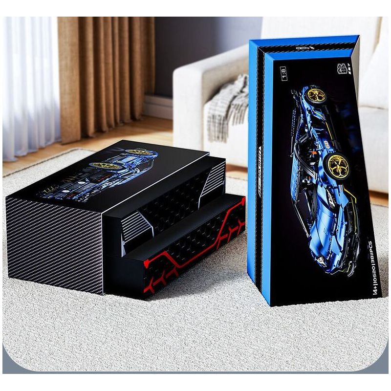 SHARP MODEL JIMU LIANGPIN 10520  MANNIU SVJ tỷ lệ 1:8 bộ đồ chơi xếp lắp ráp ghép mô hình 3811 khối