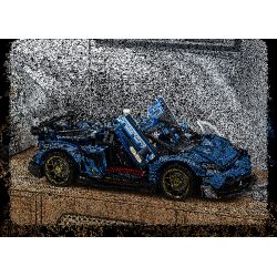 SHARP MODEL JIMU LIANGPIN 10520  MANNIU SVJ tỷ lệ 1:8 bộ đồ chơi xếp lắp ráp ghép mô hình 3811 khối