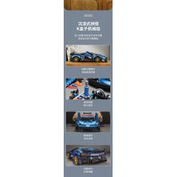 SHARP MODEL JIMU LIANGPIN 10520  MANNIU SVJ tỷ lệ 1:8 bộ đồ chơi xếp lắp ráp ghép mô hình 3811 khối