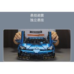 SHARP MODEL JIMU LIANGPIN 10520  MANNIU SVJ tỷ lệ 1:8 bộ đồ chơi xếp lắp ráp ghép mô hình 3811 khối