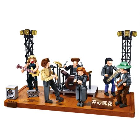 PLEYERID M38-P8019 P8019 8019 M38P8019 38-P8019 non  BAN NHẠC ĐỐT CHÁY HAPPY TWIST bộ đồ chơi xếp lắp ráp ghép mô hình Creator Expert BURN Chuyên Gia Sáng Tạo