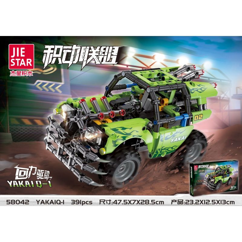 JIESTAR 58042 non  LIÊN MINH HOẠT ĐỘNG YAKAI Q-I bộ đồ chơi xếp lắp ráp ghép mô hình 391 khối