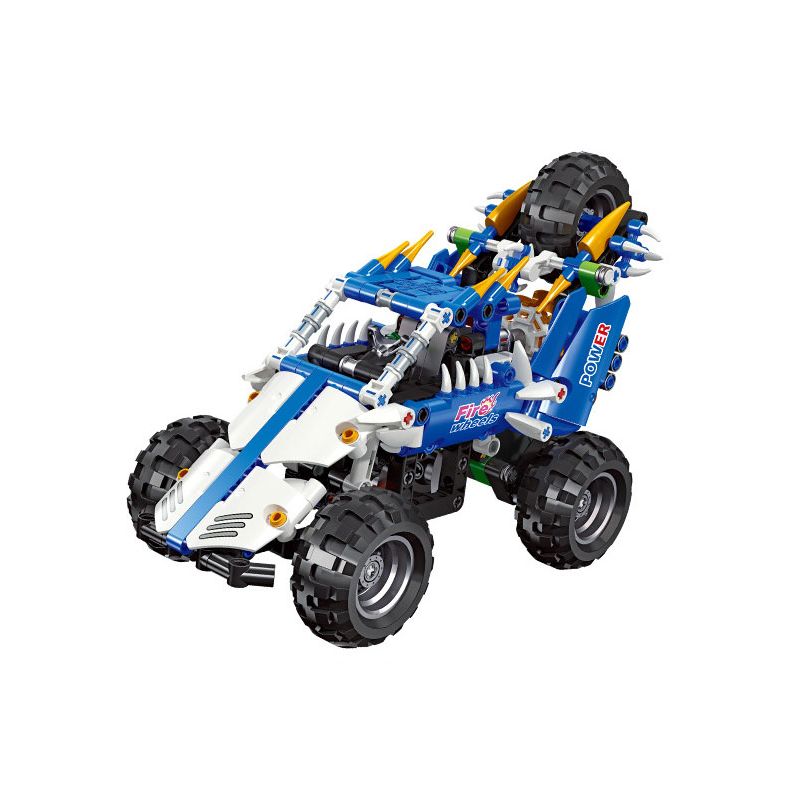 JIESTAR 58041 non Lego ACTIVE ALLIANCE XE ĐỊA HÌNH FIRE WHEELS O-I bộ đồ chơi xếp lắp ráp ghép mô hình 349 khối
