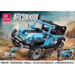 JIESTAR 58040 non  LIÊN MINH TÍCH CỰC WRANGLER bộ đồ chơi xếp lắp ráp ghép mô hình 391 khối