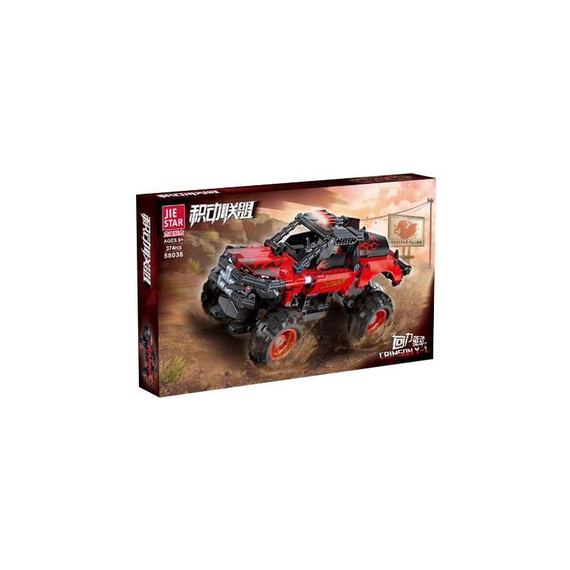 JIESTAR 58038 non  LIÊN MINH TÍCH CỰC KỴ BINH ĐỎ THẪM Y-I bộ đồ chơi xếp lắp ráp ghép mô hình CRIMSON Y-I 374 khối