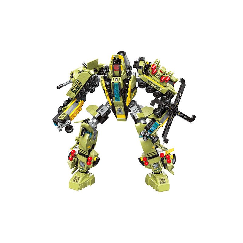 QMAN ENLIGHTEN KEEPPLEY 41108 non Lego BỘ SIÊU PHẨM BEACON WARRIOR 6 COMBO bộ đồ chơi xếp lắp ráp ghép mô hình Transformers Robot Đại Chiến Người Máy Biến Hình 741 khối