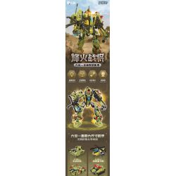 QMAN ENLIGHTEN KEEPPLEY 41108 non  BỘ SIÊU PHẨM BEACON WARRIOR 6 COMBO bộ đồ chơi xếp lắp ráp ghép mô hình Transformers Robot Đại Chiến Người Máy Biến Hình 741 khối