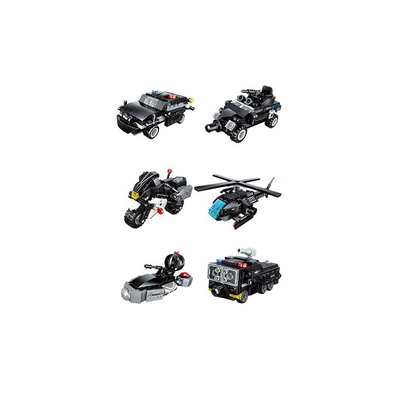 QMAN ENLIGHTEN KEEPPLEY 41107 non Lego SIÊU BỘ ÁO GIÁP SWAT 6 TỔ HỢP bộ đồ chơi xếp lắp ráp ghép mô hình Transformers Robot Đại Chiến Người Máy Biến Hình 741 khối