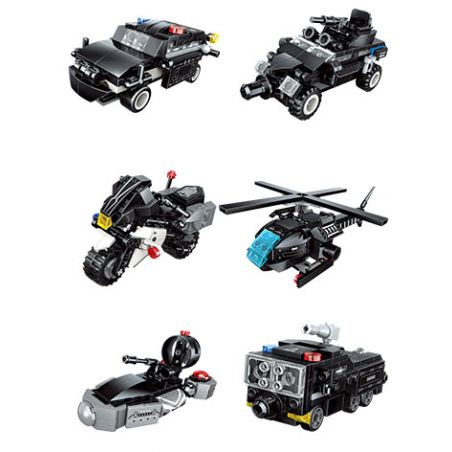 QMAN ENLIGHTEN KEEPPLEY 41107 non  SIÊU BỘ ÁO GIÁP SWAT 6 TỔ HỢP bộ đồ chơi xếp lắp ráp ghép mô hình Transformers Robot Đại Chiến Người Máy Biến Hình 741 khối