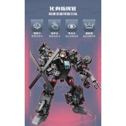 QMAN ENLIGHTEN KEEPPLEY 41107 non  SIÊU BỘ ÁO GIÁP SWAT 6 TỔ HỢP bộ đồ chơi xếp lắp ráp ghép mô hình Transformers Robot Đại Chiến Người Máy Biến Hình 741 khối