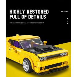 REOBRIX 11030 non  DODGE CHALLENGER SRT HELLCAT tỷ lệ 1:12 bộ đồ chơi xếp lắp ráp ghép mô hình Model Team DODGE HELLCAT Mô Hình Hiện Đại 1740 khối