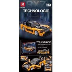 REOBRIX 11029 non  MAZDA RX-7 tỷ lệ 1:12 bộ đồ chơi xếp lắp ráp ghép mô hình Model Team Mô Hình Hiện Đại 1482 khối