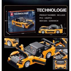 REOBRIX 11029 non  MAZDA RX-7 tỷ lệ 1:12 bộ đồ chơi xếp lắp ráp ghép mô hình Model Team Mô Hình Hiện Đại 1482 khối