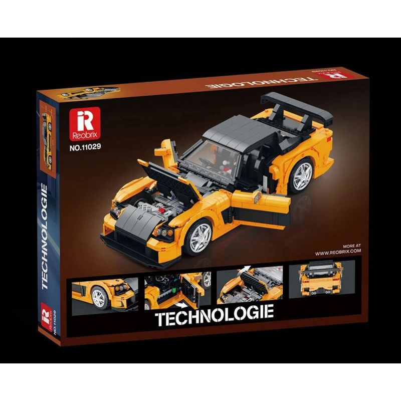 REOBRIX 11029 non  MAZDA RX-7 tỷ lệ 1:12 bộ đồ chơi xếp lắp ráp ghép mô hình Model Team Mô Hình Hiện Đại 1482 khối