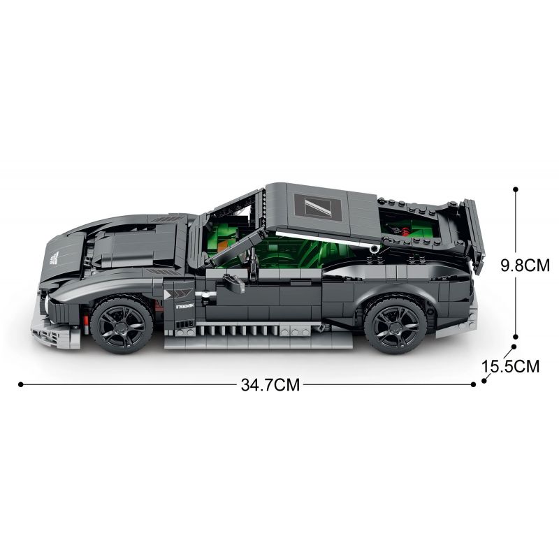 REOBRIX 11028 non  ASTON MARTIN VICTOR tỷ lệ 1:12 bộ đồ chơi xếp lắp ráp ghép mô hình Model Team Mô Hình Hiện Đại 1638 khối