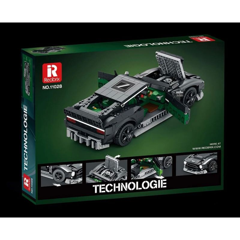 REOBRIX 11028 non  ASTON MARTIN VICTOR tỷ lệ 1:12 bộ đồ chơi xếp lắp ráp ghép mô hình Model Team Mô Hình Hiện Đại 1638 khối