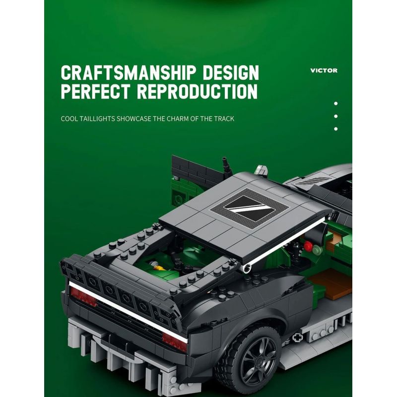 REOBRIX 11028 non  ASTON MARTIN VICTOR tỷ lệ 1:12 bộ đồ chơi xếp lắp ráp ghép mô hình Model Team Mô Hình Hiện Đại 1638 khối