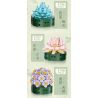 WELEMAGINATION 2114 non  HỘP TRƯNG BÀY CHẬU CÂY MỌNG NƯỚC KẾT HỢP TÁM TRONG MỘT bộ đồ chơi xếp lắp ráp ghép mô hình Flowers POTTED GARDEN Hoa 1257 khối
