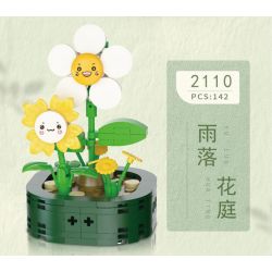 WELEMAGINATION 2114 non  HỘP TRƯNG BÀY CHẬU CÂY MỌNG NƯỚC KẾT HỢP TÁM TRONG MỘT bộ đồ chơi xếp lắp ráp ghép mô hình Flowers POTTED GARDEN Hoa 1257 khối