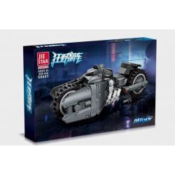 JIESTAR 58051 non  ĐUA XE NHỰA ĐƯỜNG BATBIKE bộ đồ chơi xếp lắp ráp ghép mô hình BATCYCLE 224 khối