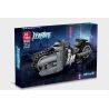 JIESTAR 58051 non  ĐUA XE NHỰA ĐƯỜNG BATBIKE bộ đồ chơi xếp lắp ráp ghép mô hình BATCYCLE 224 khối