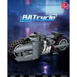 JIESTAR 58051 non  ĐUA XE NHỰA ĐƯỜNG BATBIKE bộ đồ chơi xếp lắp ráp ghép mô hình BATCYCLE 224 khối