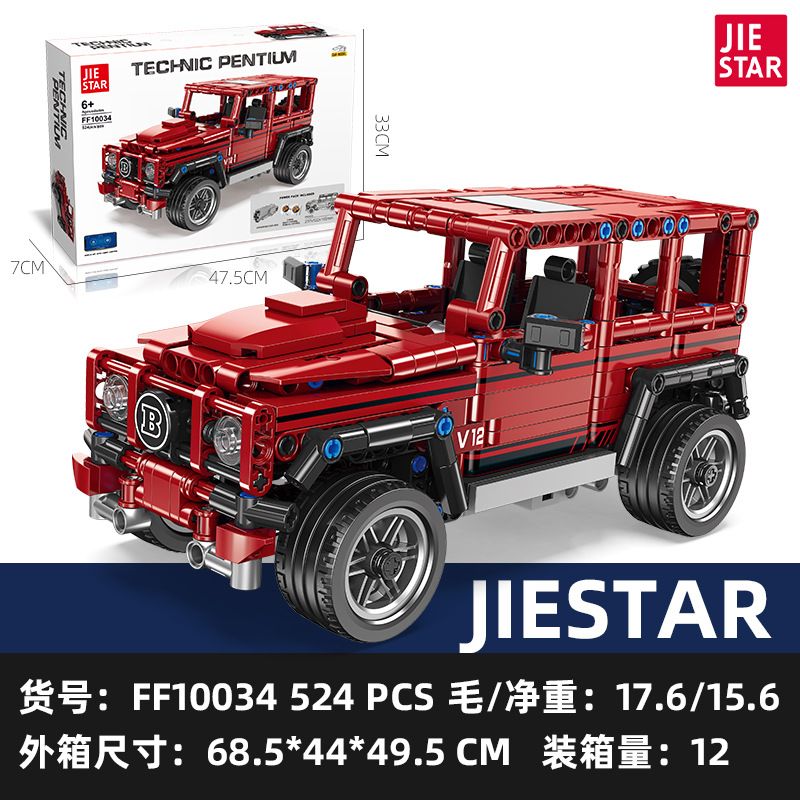 JIESTAR FF10031 10031 FF10034 10034 non  XE ĐỊA HÌNH BIG tỷ lệ 1:16 bộ đồ chơi xếp lắp ráp ghép mô hình  Kỹ Thuật Công Nghệ Cao Mô Hình Phương Tiện 524 khối