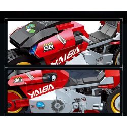 JIESTAR 58050 non  ĐUA XE NHỰA ĐƯỜNG KUSANAGI BLADE CT-3X bộ đồ chơi xếp lắp ráp ghép mô hình Movie & Game Phim Và Trò Chơi 241 khối