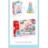 GUDI 30007 non  CÔNG CHÚA TÌNH YÊU CUỐN SÁCH KHU VƯỜN NHỎ bộ đồ chơi xếp lắp ráp ghép mô hình Girl PRINCESS CANDY Con Gái 269 khối