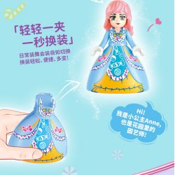 GUDI 30007 non  CÔNG CHÚA TÌNH YÊU CUỐN SÁCH KHU VƯỜN NHỎ bộ đồ chơi xếp lắp ráp ghép mô hình Girl PRINCESS CANDY Con Gái 269 khối