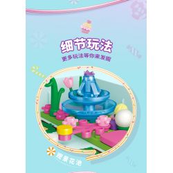 GUDI 30007 non  CÔNG CHÚA TÌNH YÊU CUỐN SÁCH KHU VƯỜN NHỎ bộ đồ chơi xếp lắp ráp ghép mô hình Girl PRINCESS CANDY Con Gái 269 khối