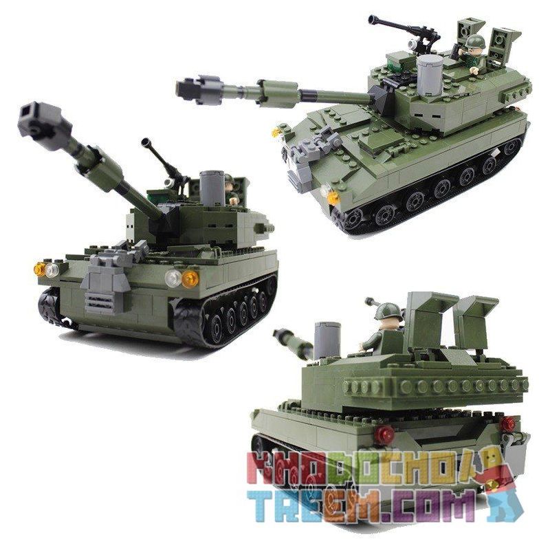 GUDI 600009A Xếp hình kiểu  MILITARY ARMY Armed Assault Xe Tăng 352 khối GUDI 600009A Xếp hình kiểu  MILITARY ARMY Armed Assault Xe Tăng 352 khối
