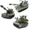 GUDI 600009A Xếp hình kiểu  MILITARY ARMY Armed Assault Xe Tăng 352 khối