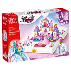 GUDI 30006 non  CÔNG CHÚA TÌNH YÊU CUỐN SÁCH LÂU ĐÀI NHỎ bộ đồ chơi xếp lắp ráp ghép mô hình Girl PRINCESS CANDY Con Gái 287 khối