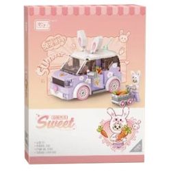 LOZ 4208 non  Q CHIẾC XE DỄ THƯƠNG TẮM CÀ RỐT TUTU bộ đồ chơi xếp lắp ráp ghép mô hình Girl SWEET Con Gái 242 khối