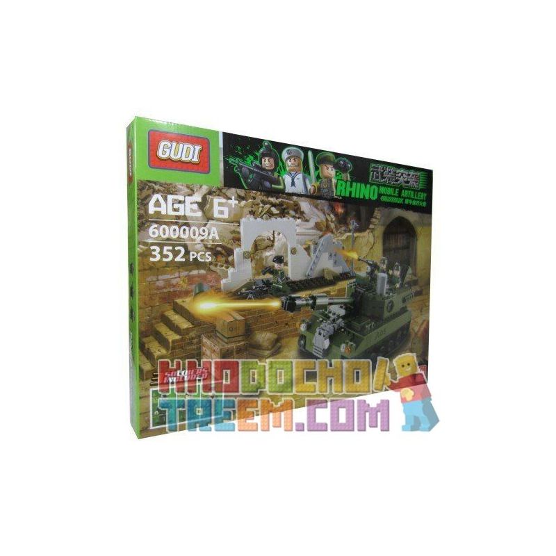 GUDI 600009A Xếp hình kiểu  MILITARY ARMY Armed Assault Xe Tăng 352 khối GUDI 600009A Xếp hình kiểu  MILITARY ARMY Armed Assault Xe Tăng 352 khối