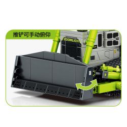 SEMBO 705109 non  ZOOMLION MÁY ỦI bộ đồ chơi xếp lắp ráp ghép mô hình City Thành Phố 418 khối