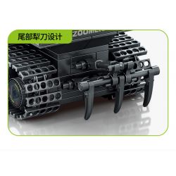 SEMBO 705109 non  ZOOMLION MÁY ỦI bộ đồ chơi xếp lắp ráp ghép mô hình City Thành Phố 418 khối