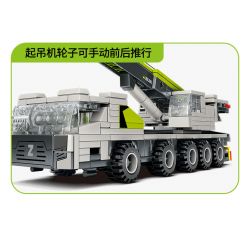 SEMBO 705108 non  ZOOMLION CẦN CẨU MỌI ĐỊA HÌNH bộ đồ chơi xếp lắp ráp ghép mô hình City Thành Phố 351 khối