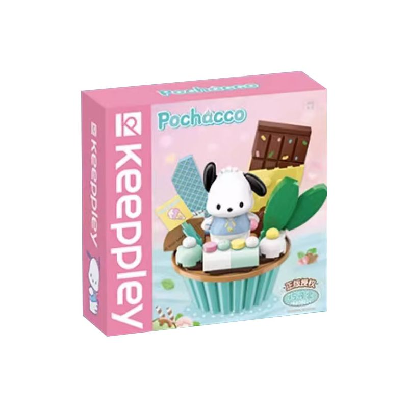 KEEPPLEY K20821 20821 non Lego CHÚ CHÓ SANRIO PACHA CHIẾC BÁNH NHỎ DỄ THƯƠNG bộ đồ chơi xếp lắp ráp ghép mô hình Movie & Game POCHACCO Phim Và Trò Chơi