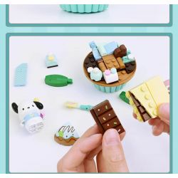 KEEPPLEY K20821 20821 non  CHÚ CHÓ SANRIO PACHA CHIẾC BÁNH NHỎ DỄ THƯƠNG bộ đồ chơi xếp lắp ráp ghép mô hình Movie & Game POCHACCO Phim Và Trò Chơi