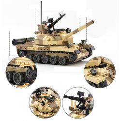 GUDI 600019A non  XE TĂNG T-62 CỦA LIÊN XÔ bộ đồ chơi xếp lắp ráp ghép mô hình Military Army T-62 TANK Quân Sự Bộ Đội 372 khối