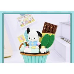 KEEPPLEY K20821 20821 non  CHÚ CHÓ SANRIO PACHA CHIẾC BÁNH NHỎ DỄ THƯƠNG bộ đồ chơi xếp lắp ráp ghép mô hình Movie & Game POCHACCO Phim Và Trò Chơi