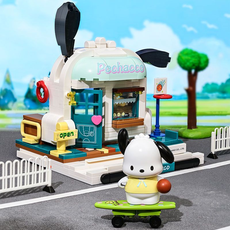 KEEPPLEY K20820 20820 non  CHÓ SANRIO PACHA ĐẤU TRƯỜNG VUI NHỘN bộ đồ chơi xếp lắp ráp ghép mô hình Movie & Game POCHACCO Phim Và Trò Chơi