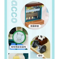KEEPPLEY K20820 20820 non  CHÓ SANRIO PACHA ĐẤU TRƯỜNG VUI NHỘN bộ đồ chơi xếp lắp ráp ghép mô hình Movie & Game POCHACCO Phim Và Trò Chơi