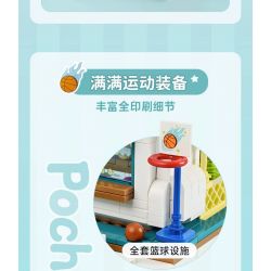 KEEPPLEY K20820 20820 non  CHÓ SANRIO PACHA ĐẤU TRƯỜNG VUI NHỘN bộ đồ chơi xếp lắp ráp ghép mô hình Movie & Game POCHACCO Phim Và Trò Chơi