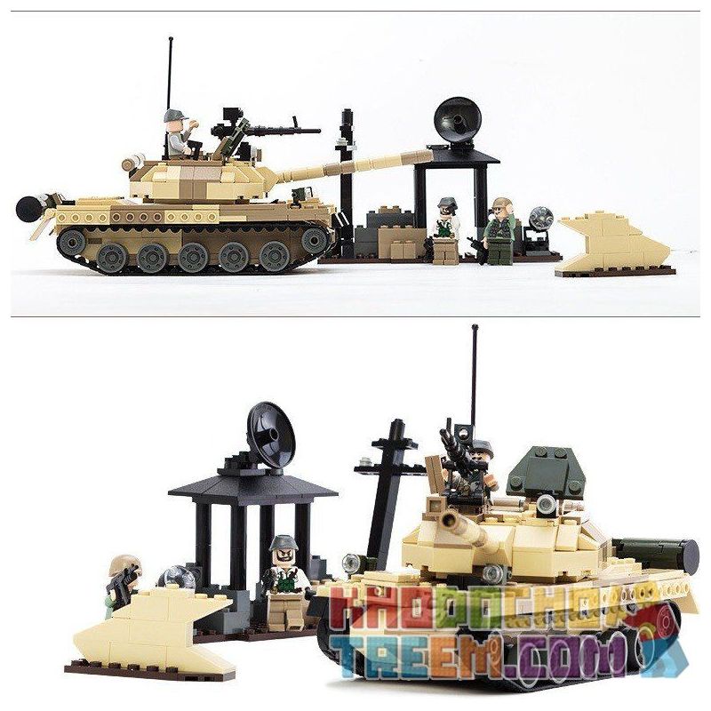 GUDI 600019A non  XE TĂNG T-62 CỦA LIÊN XÔ bộ đồ chơi xếp lắp ráp ghép mô hình Military Army T-62 TANK Quân Sự Bộ Đội 372 khối