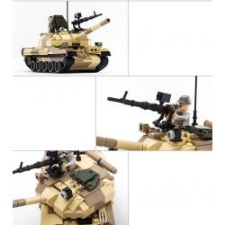 GUDI 600019A non  XE TĂNG T-62 CỦA LIÊN XÔ bộ đồ chơi xếp lắp ráp ghép mô hình Military Army T-62 TANK Quân Sự Bộ Đội 372 khối