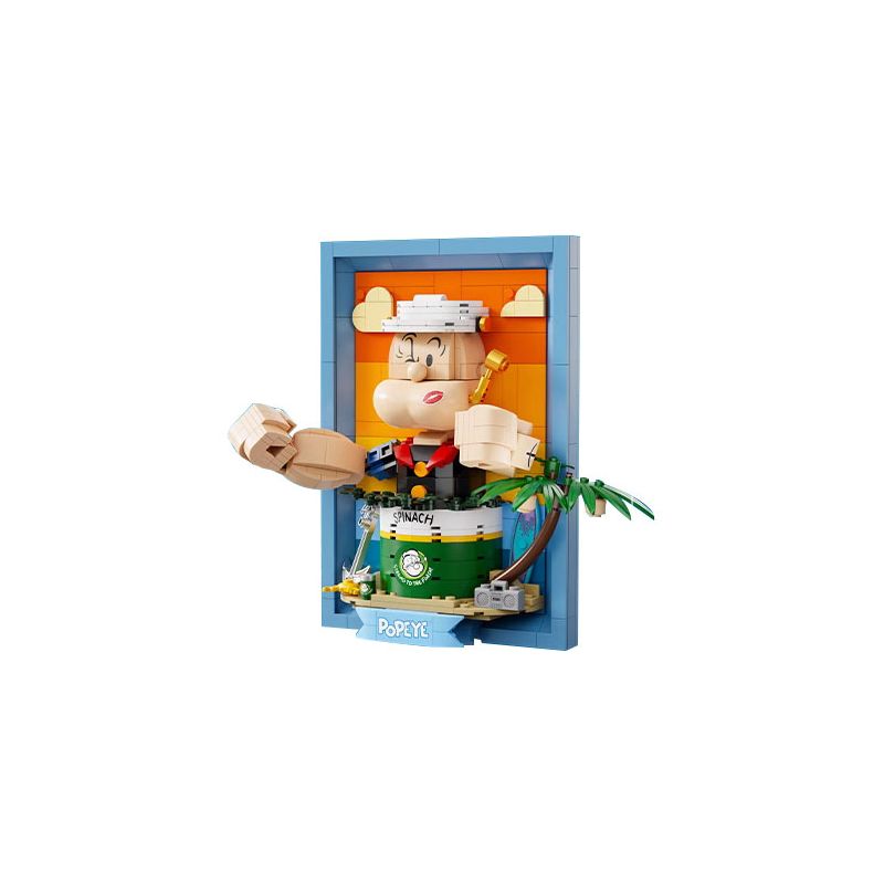 PANTASY 86403 non Lego TRANH BA CHIỀU POPEYE PHONG CÁCH bộ đồ chơi xếp lắp ráp ghép mô hình Movie & Game Phim Và Trò Chơi