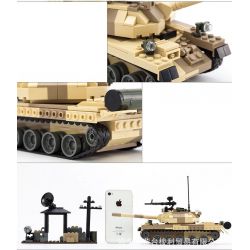 GUDI 600019A non  XE TĂNG T-62 CỦA LIÊN XÔ bộ đồ chơi xếp lắp ráp ghép mô hình Military Army T-62 TANK Quân Sự Bộ Đội 372 khối